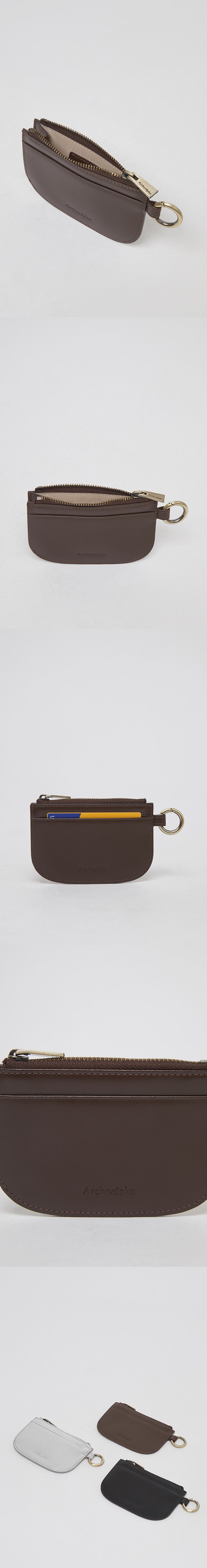 MUSINSA | Archivépke Moon card wallet(Choco spread)_